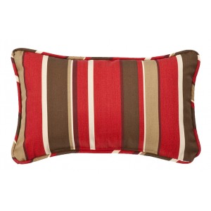 Red Barrel Studio Rick Outdoor Floral Striped Lumbar Pillow RDBT5026